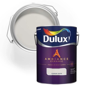Puszka z farbą Dulux Comfort White do ścian. Farba do wnętrz.