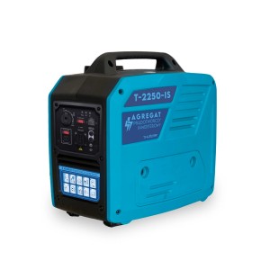 Niebieski agregat prądotwórczy t.b.t. do elastycznego użytku.