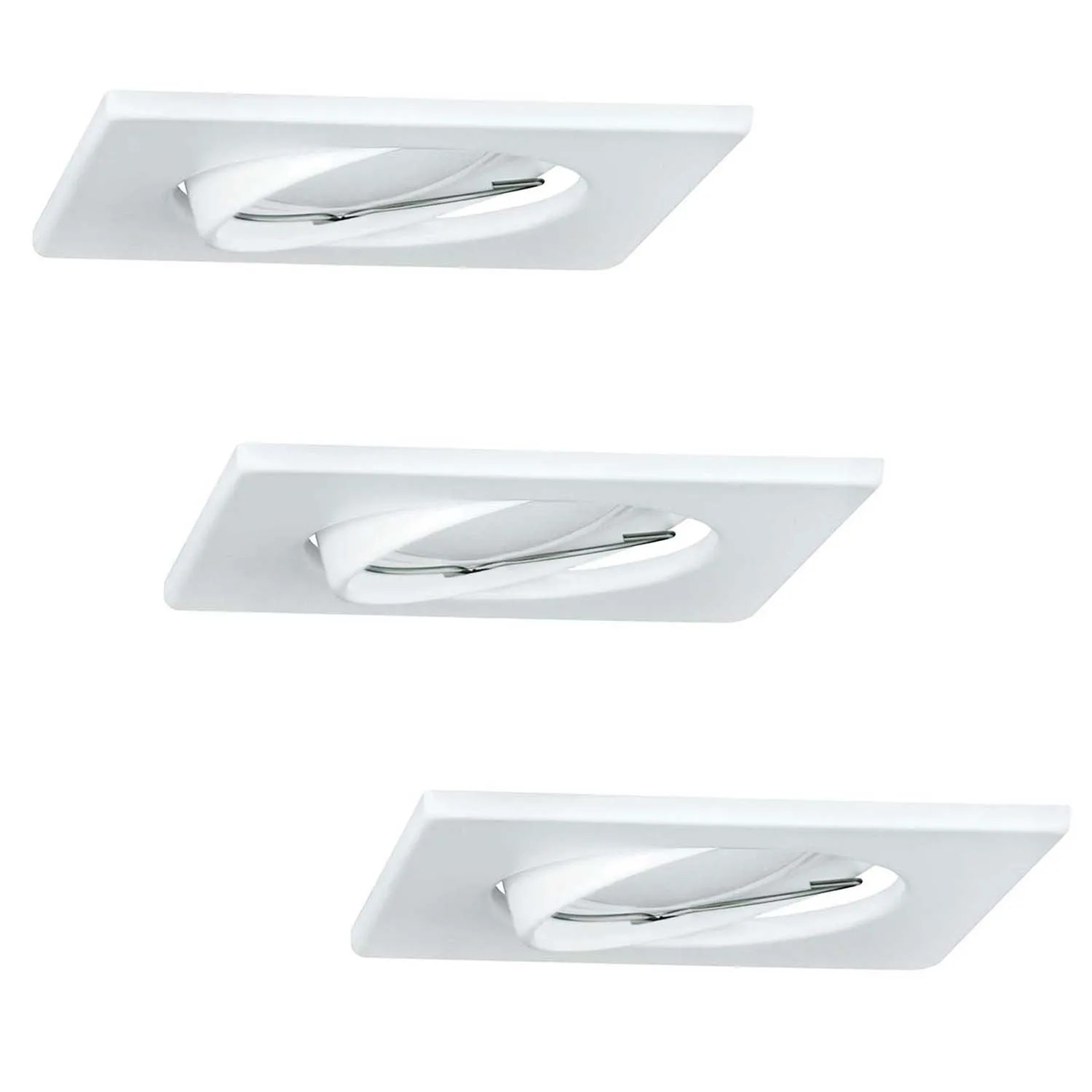 Goldlux Oprawa podtynkowa LED OLIN 3x3,5W 3000K 250lm kw. 9x9 cm biała 3-pak