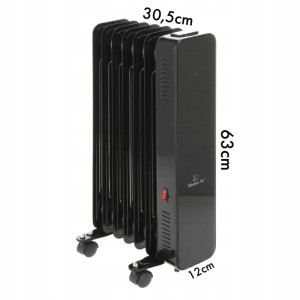 Mission Air Grzejnik olejowy Oslo czarny WiFi 1500W