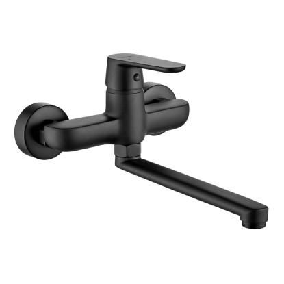 Kuchinox Bateria kuchenna ścienna Dima czarna