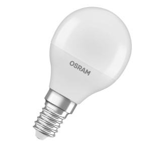 Żarówka LED Osram E14 w kształcie kropli, 4,9W, 470lm, biała lampa LED.