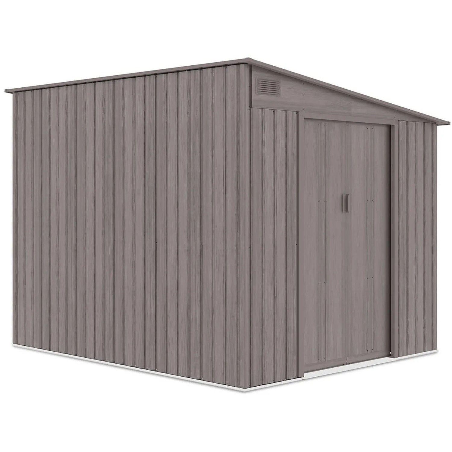 Domek ogrodowy metalowy Jasper Light Wood - 214x257 cm, wys. 193 cm