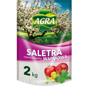 AGRA Saletra wapniowa saletra amonowa do roślin doniczkowych i balkonowych, opakowanie 2 kg.