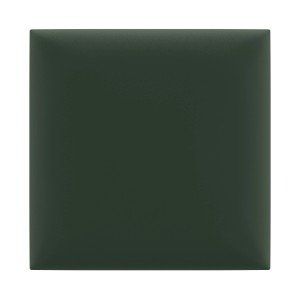 Kwadratowy, ciemnozielony panel ścienny.
