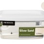 Wiadro farby dekoracyjnej Silver Sand od Primacol Decorative. Farba do wnętrz z efektem piasku.