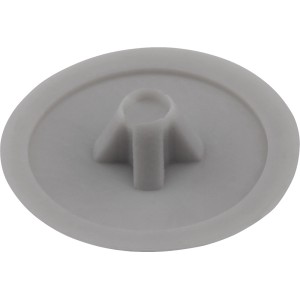 Szara zaślepka do śrub meblowych