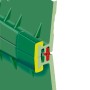 Zbliżenie: Zielona cysterna Garantia Herkules 1600 l, element łączący.