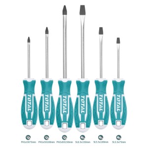 TOTAL Tools Zestaw wkrętaków - 6 cz.