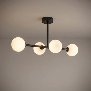 MiLAGRO Lampa sufitowa LUCA 4xG9 9W czarno-biała