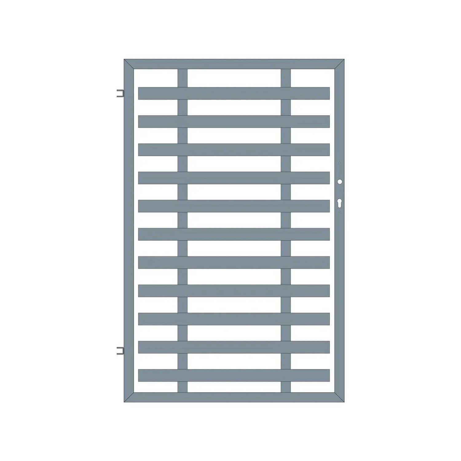 Jarmex Furtka Rimini Lewa antracyt mat 93 cm x 140cm
