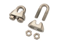 Zacisk kabłąkowy nierdzewny 4mm 2szt. Zacisk kabłąkowy nierdzewny 4mm 2szt.