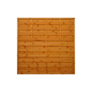 Panel ogrodzeniowy drewniany, brązowy, do systemów ogrodzeń drewnianych w ogrodzie.