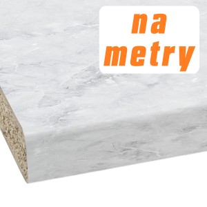 Dekoracyjny blat kuchenny imitujący marmur.
