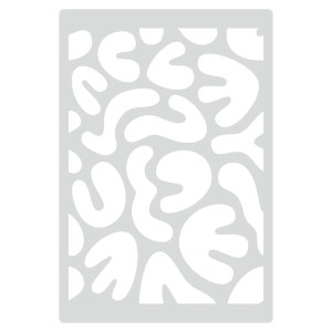 t.b.t. szablon ścienny z abstrakcyjnym wzorem do kreatywnej dekoracji ścian.