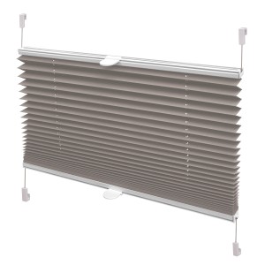 t.b.t. Roleta w kolorze szarym, widok szczegółowy.