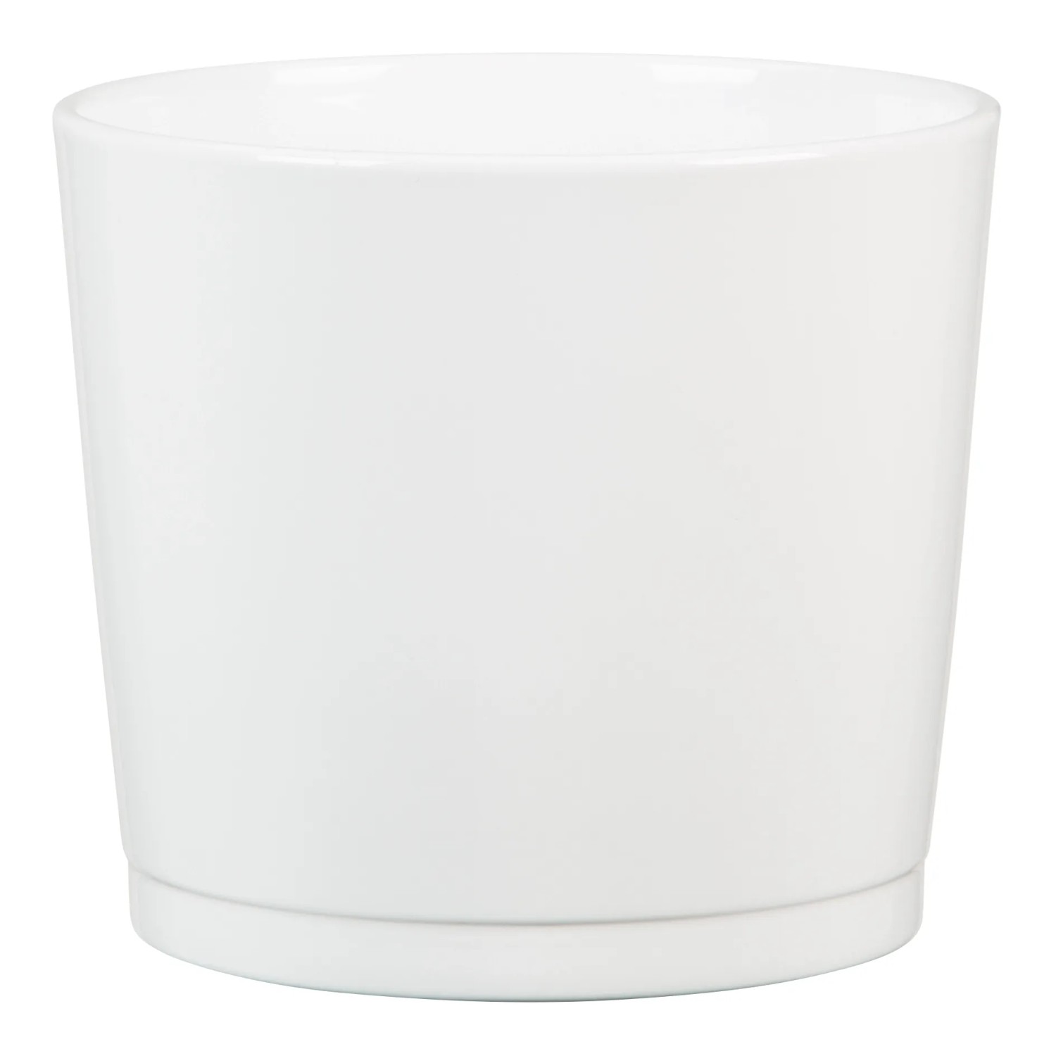 Biała osłonka na doniczkę Scheurich 883 Alaska, Ø 22 cm, ceramiczna, do wnętrz.