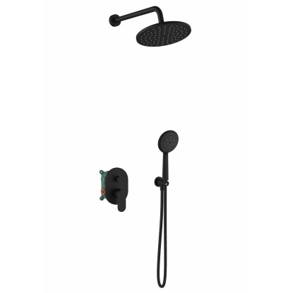 Cersanit Zestaw prysznicowa podtynkowa Zuro czarna