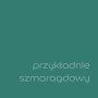 Próbka koloru t.b.t. szmaragdowa zieleń do łazienek.