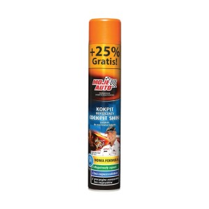 Moje Auto Cockpit Shine, spray nabłyszczający do pielęgnacji samochodu. Czyści i pielęgnuje kokpit.