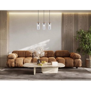 Italux Lampa wisząca Naster 3xE27 25W drewno