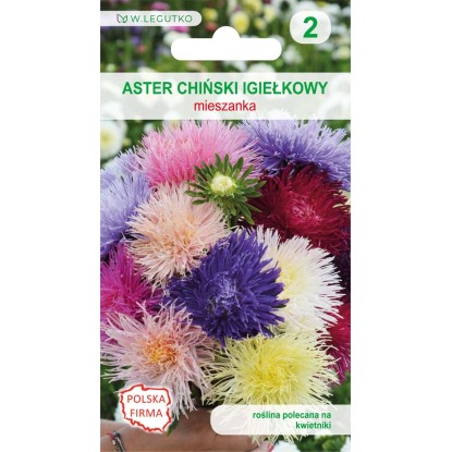 Aster chiński igiełkowy mieszanka - 1 g