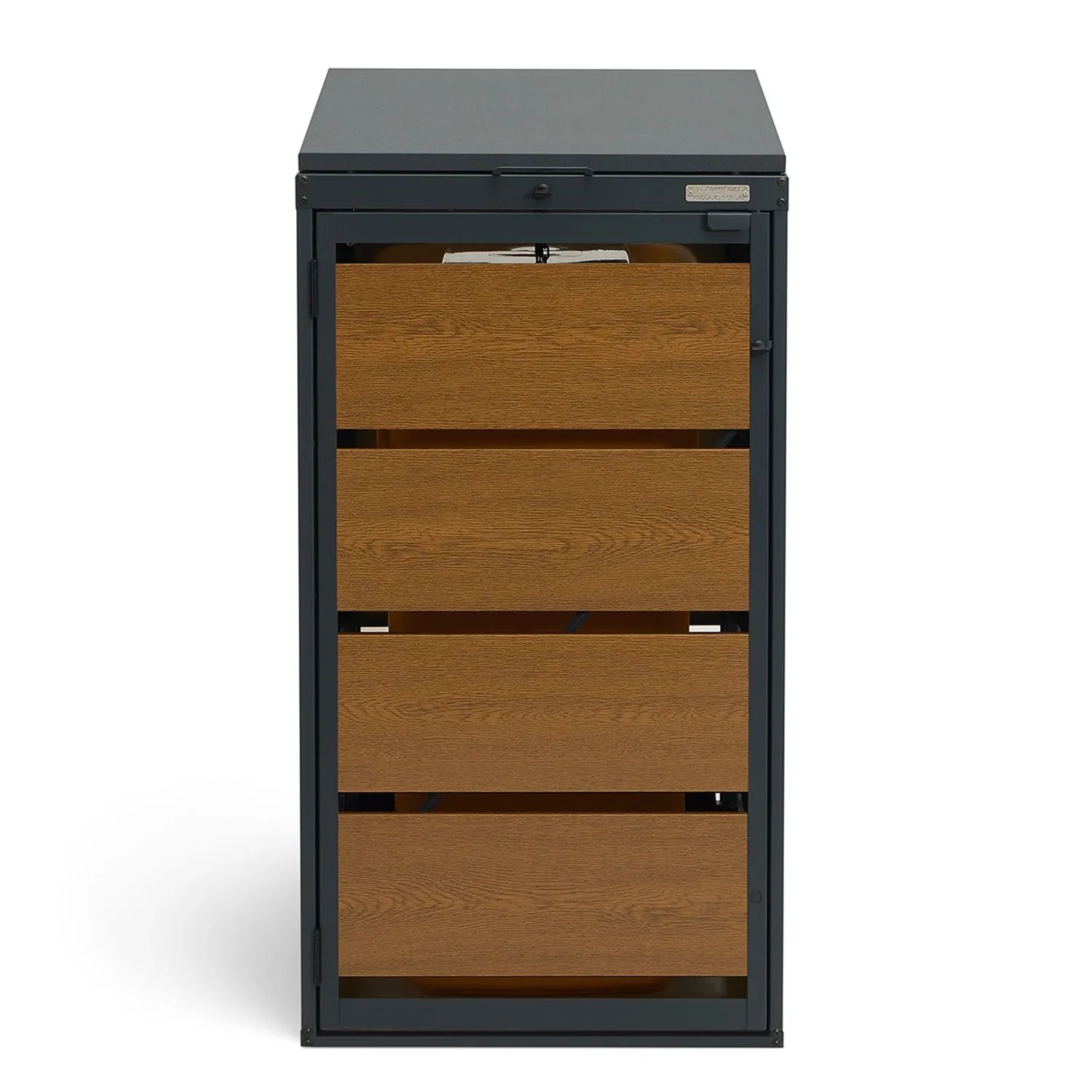 Zabudowa kosza 120 l złoty dąb - 126,5x69,5x83 cm