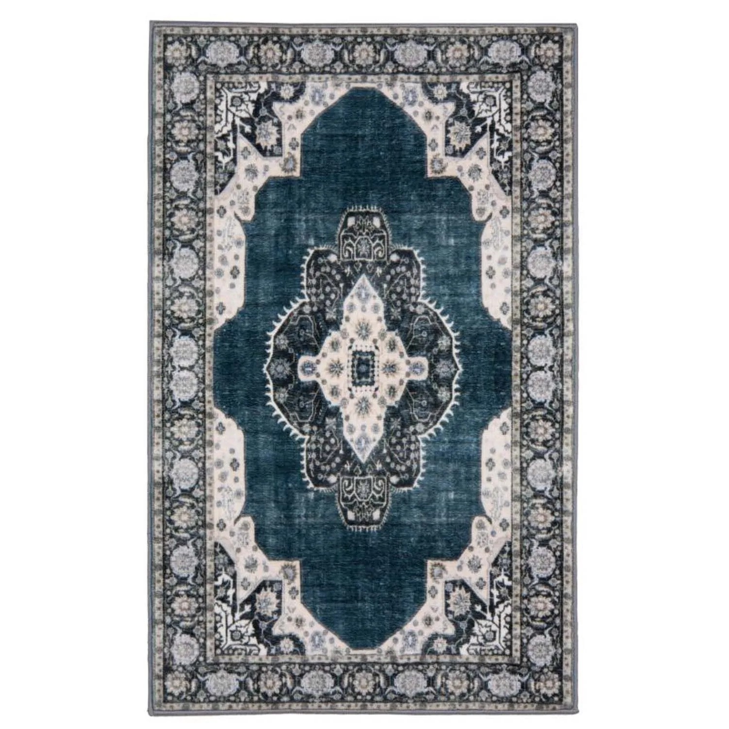 Splendid Dywan drukowany SEIKAN mikrofibra 50 x 80 cm niebieski
