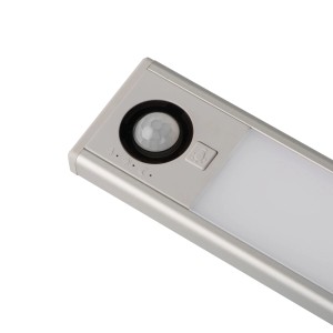 t.b.t. lampa podszafkowa z czujnikiem ruchu, srebrna.