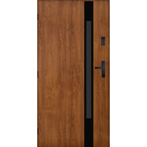 Pantor Drzwi zewnętrzne  stalowe MONACHIUM złoty dąb 90L