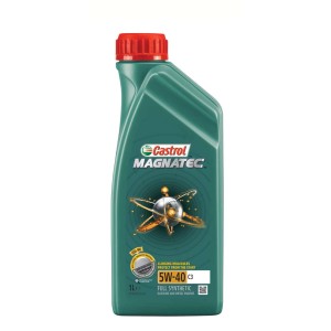 Olej silnikowy Castrol Magnatec 5W-40 C3, butelka 1 litr do silników benzynowych i diesla.
