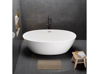 Wanna Reykjavik 175 wolnostojąca biała chrom 175 x 100 Wanna Reykjavik 175 wolnostojąca biała chrom 175 x 100