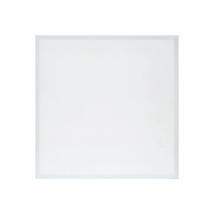 Kwadratowa oprawa LED do wbudowania, biała, do montażu sufitowego.