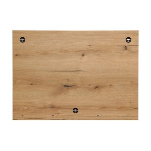 Drewniany panel do t.b.t. Lustra z punktami mocowania.