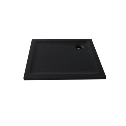 Signika Brodzik kwadratowy Tauro 90 akryl czarny 90 x 90 x 4,5 cm