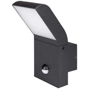 DPM Lampa ogrodowa LED CLARK z czujnikiem ruchu 12W 4000K 1020lm IP54 czarna