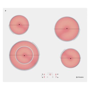 Pyramis Płyta ceramiczna PHC61510FMW biała 58 cm