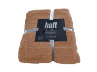 Koc Pedro 200 x 220 cm ciemnobeżowy