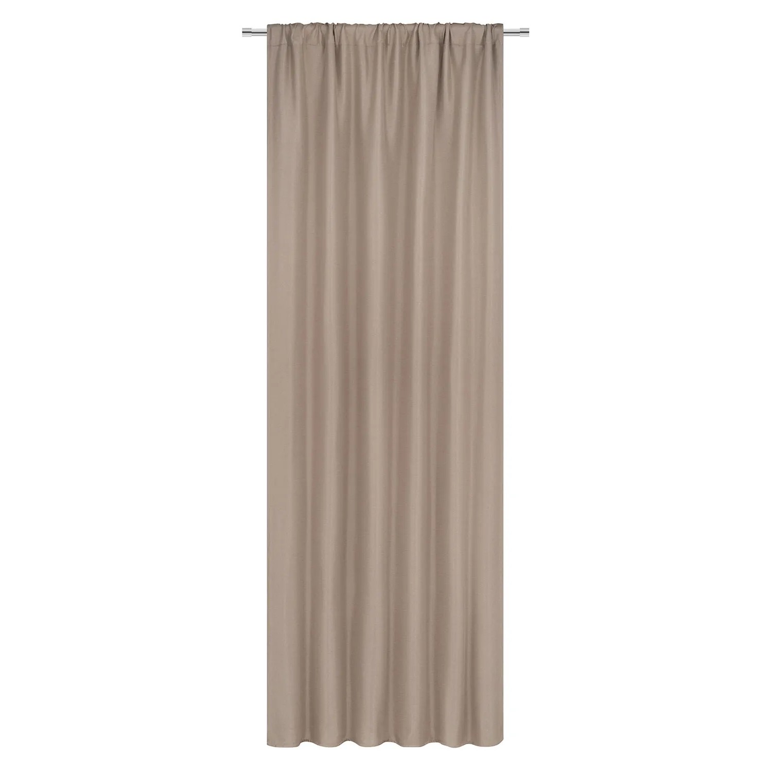 Zasłona FAMOUS na taśmie 135 cm x 270 cm beżowa