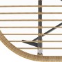 Zbliżenie zestawu wypoczynkowego Costilla: naturalny rattan i stalowa rama. Detal mebli ogrodowych.