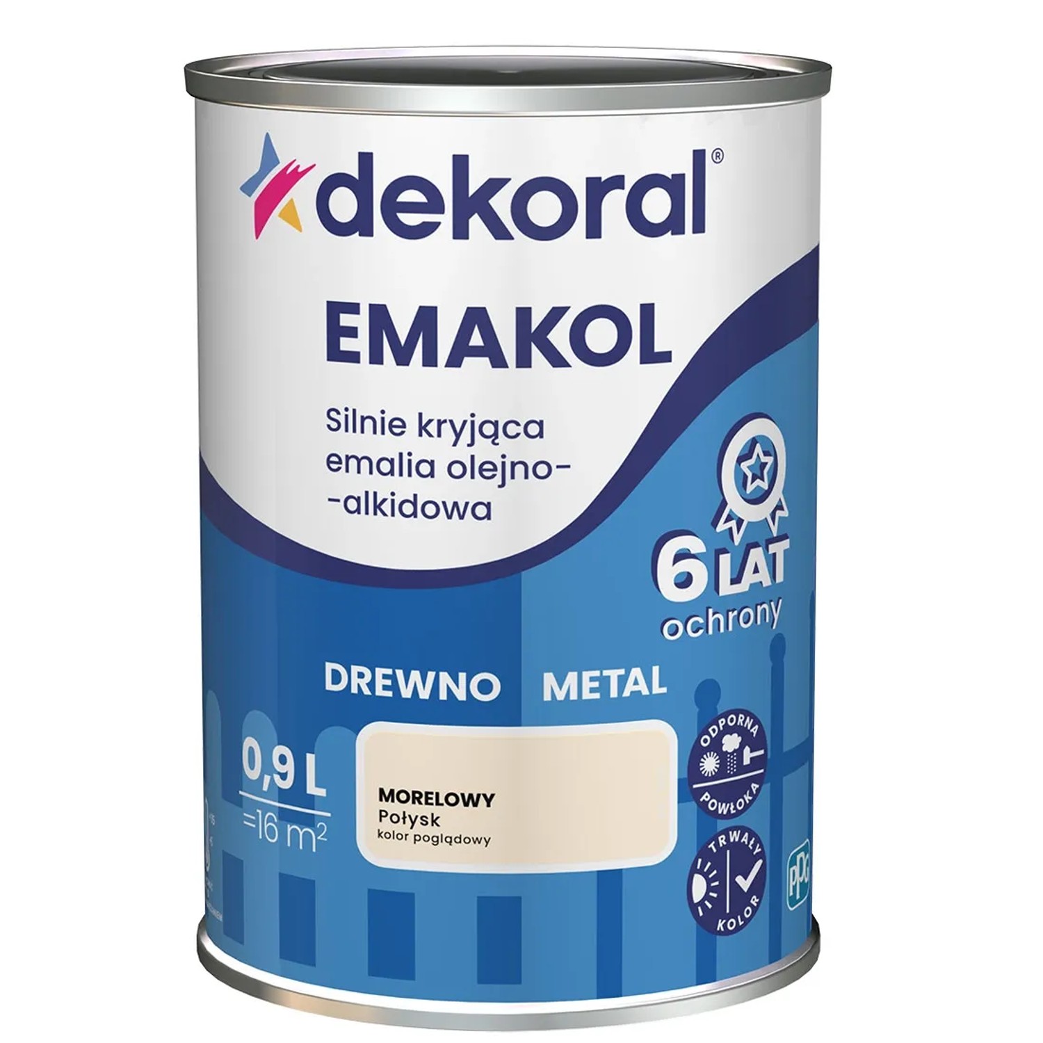 Dekoral Emalia Emakol Strong morelowa 900 ml