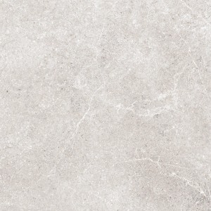 Jasna, matowa płytka podłogowa z efektem marmuru.