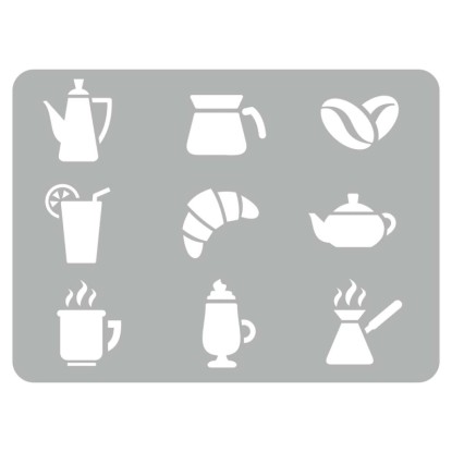 Szablon dekoracyjny XXL 606 DELICIOUS 60 x 44