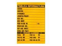 Tablica budowlana 1000 mm x 700 mm