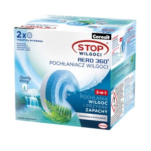Ceresit Stop Wilgoci Aero 360° Wkład, zapach Górski Wodospad, 2 szt.