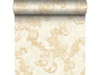 Tapeta winylowa na flizelinie TRAIL złoto-beżowa