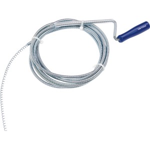 LUX Classic sprężyna do czyszczenia rur, 3 m długości, z niebieską rączką do rur 10-30 mm