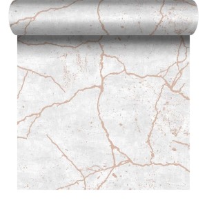 Tapeta flizelinowa Superfresco Easy KINTSUGI ROSE GOLD, rolka z efektem marmuru i złota.