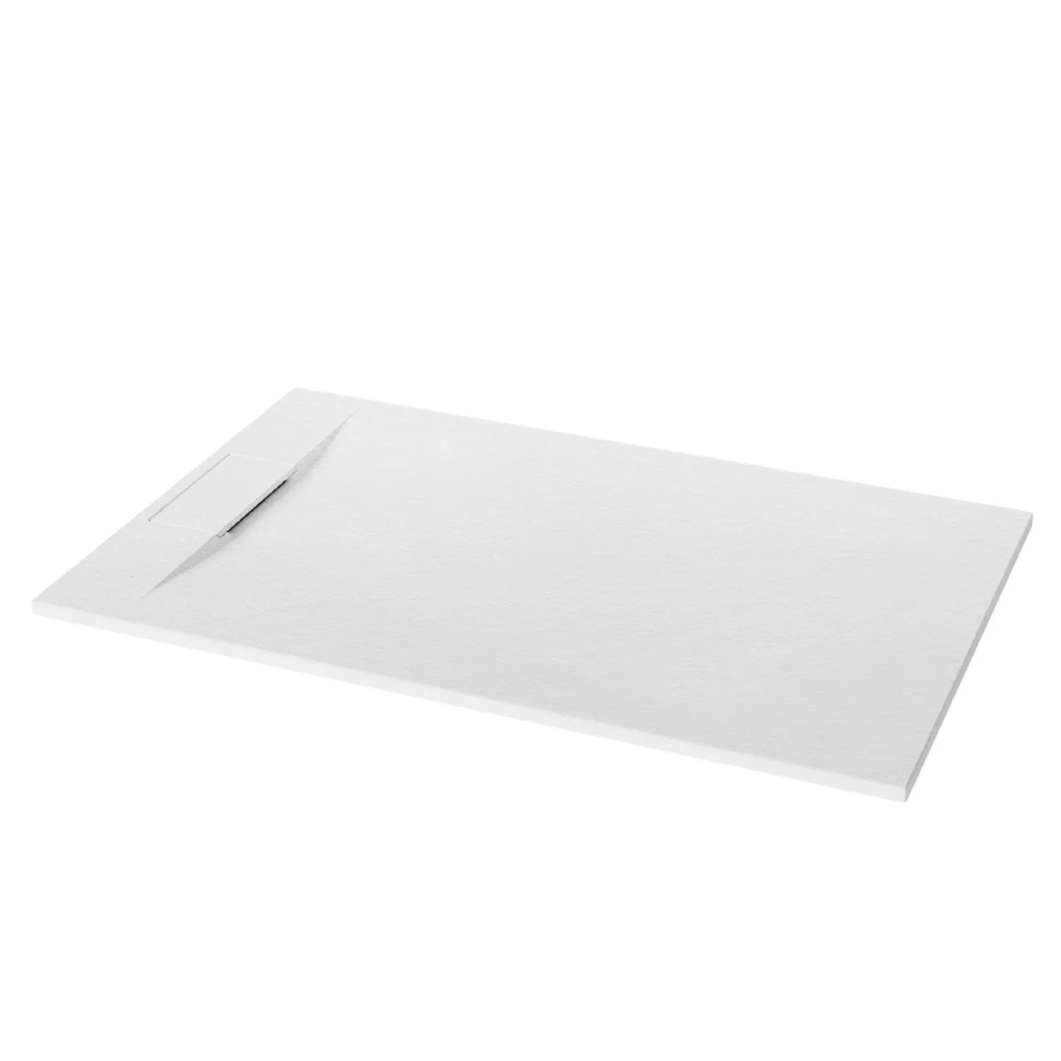 Invena Brodzik Alvero struktura kamienia biały 120x90x2,6 cm