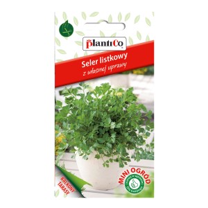 Opakowanie nasion selera listkowego do uprawy we własnym ogrodzie.